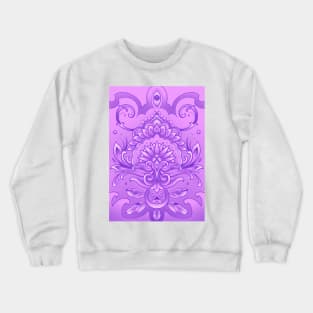 purple mandala pattern Crewneck Sweatshirt